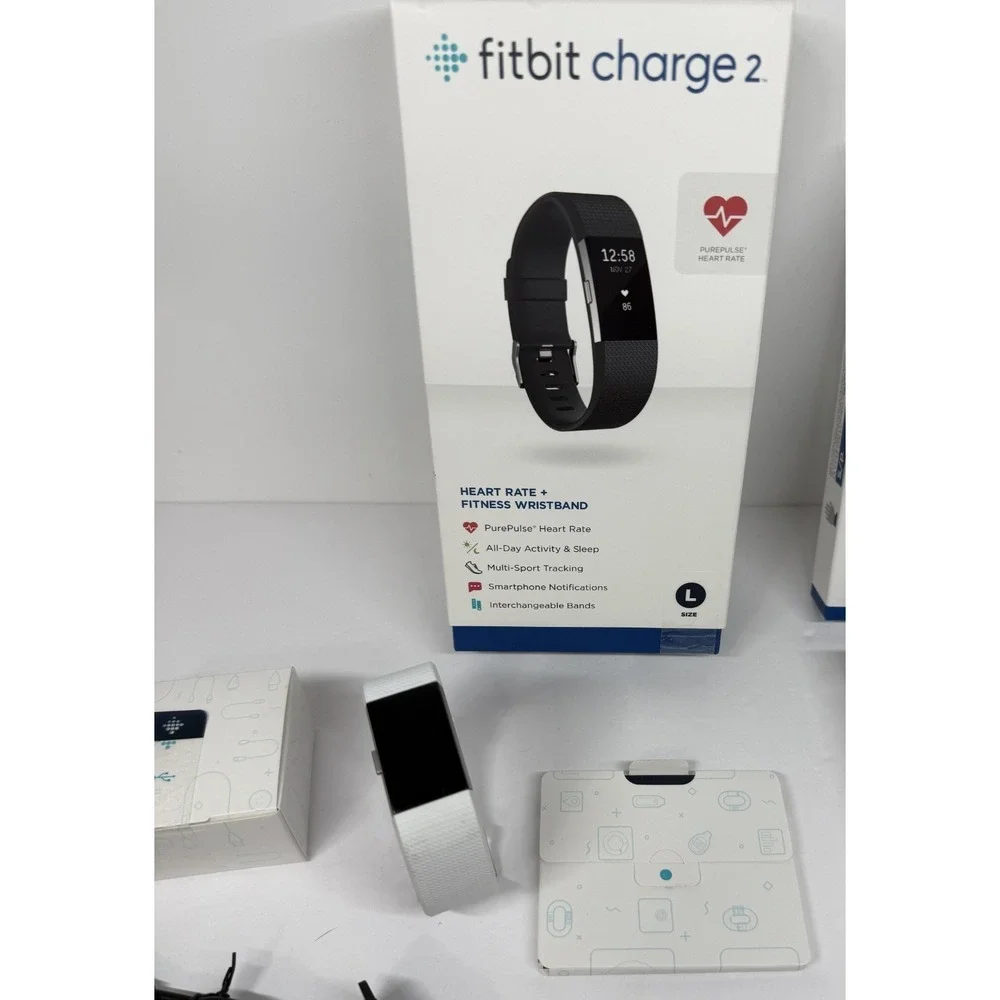 Fitbit Charge 2 Heart Rate Activity Tracker Fitness Wristband FB407 LARGE